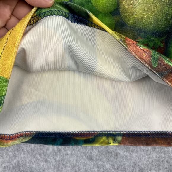 Vintage Db Sport Velvet Top Womens Small Fruit Print Bold Artsy Vibrant USA Made - Picture 11 of 12